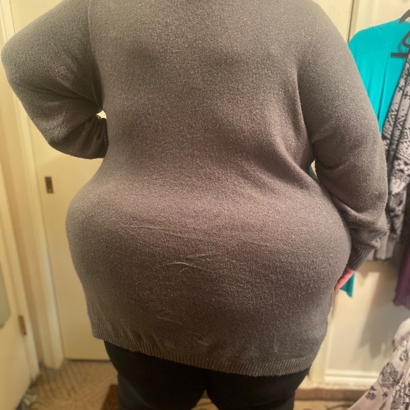 torrid Plus-Size Knit Sweater Dress, Grey, Size 6X - Picture 2 of 2
